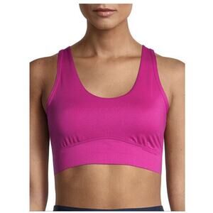 AVIA Large Twist Back Low Support Sport Bra Removable pads Moisture Wick Pink